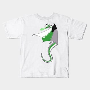 Fly With Pride, Dragon Series - Demiromantic Kids T-Shirt